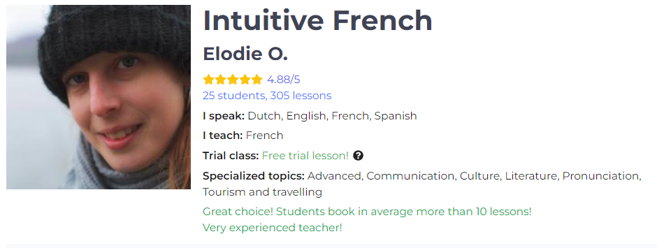 Int french profile